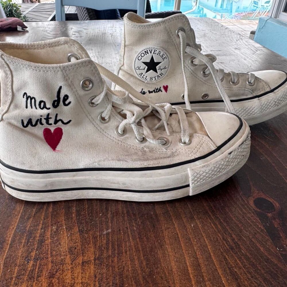 Converse Women's Brown and Tan Trainers
